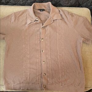 Men's Tan Short Sleeve Jacket